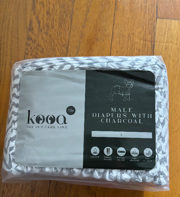 Couche pour chien mâle, taille L